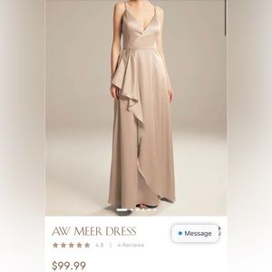 AW Meer Dress NWT champagne
